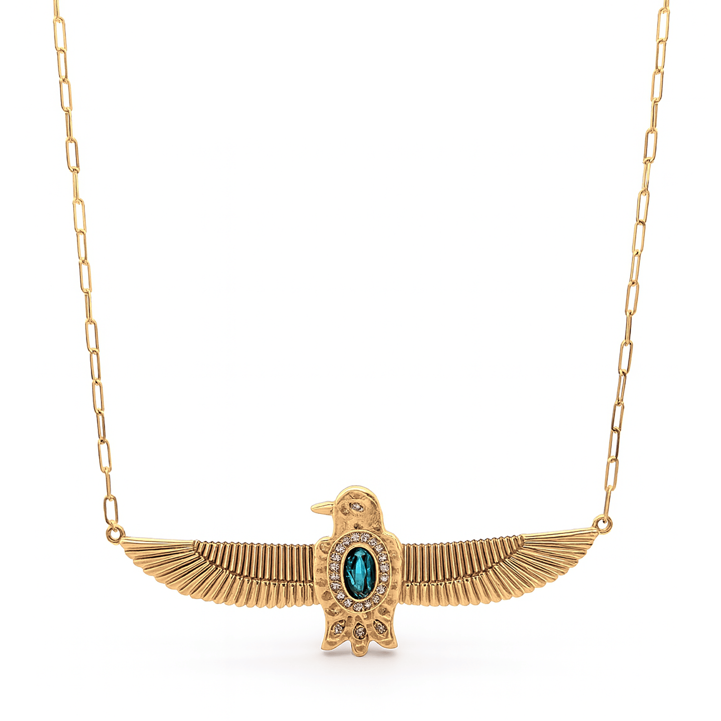 
                  
                    Collier doré Or jaune 18k assemblé de Topaze bleue - Maison Di Giorgio
                  
                